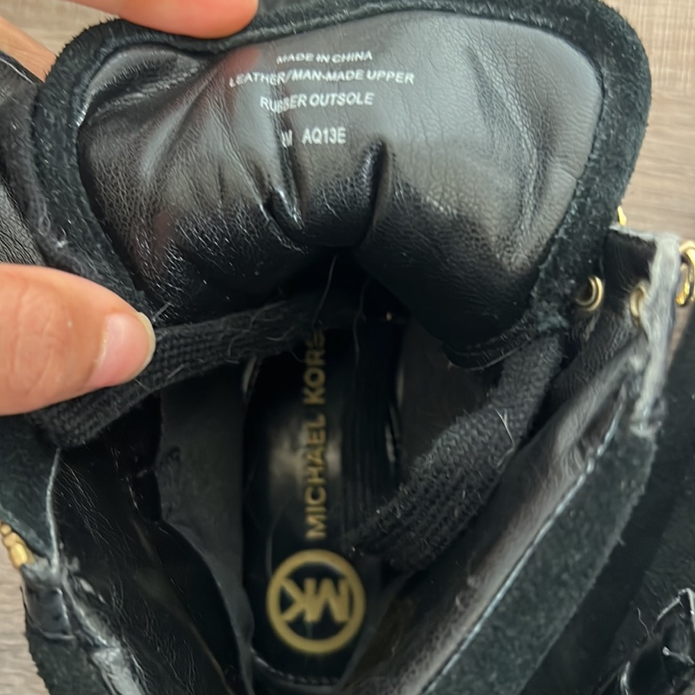 SOLD - Michael Kors Glam Studded Patent Leather High-Top Sneaker - Picture 9 of 11